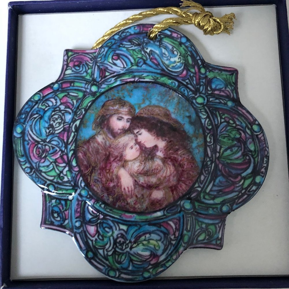 Edna Hibel Xmas Ornament -The First Holiday 1991  # 120